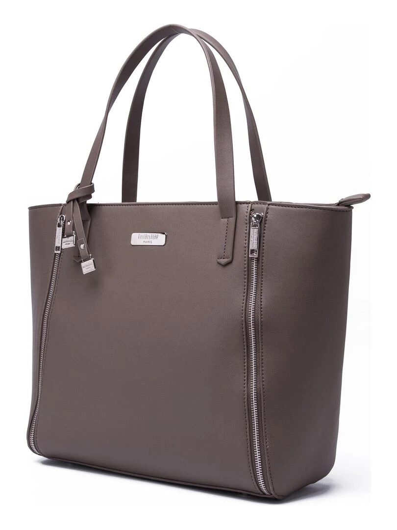 INFINITIF SAC A MAIN FUCHSIA Gris