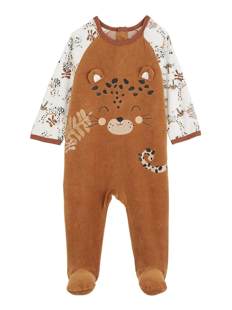 Pyjama bébé en velours Benghali Camel