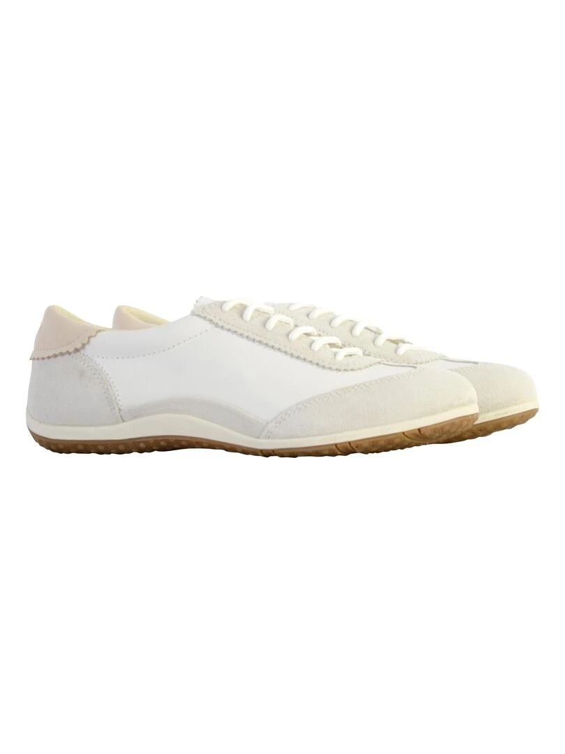 Basket Cuir Geox Vega   Blanc