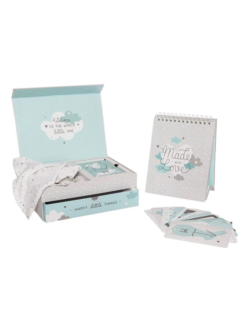 Coffret naissance Welcome bleu Bleu