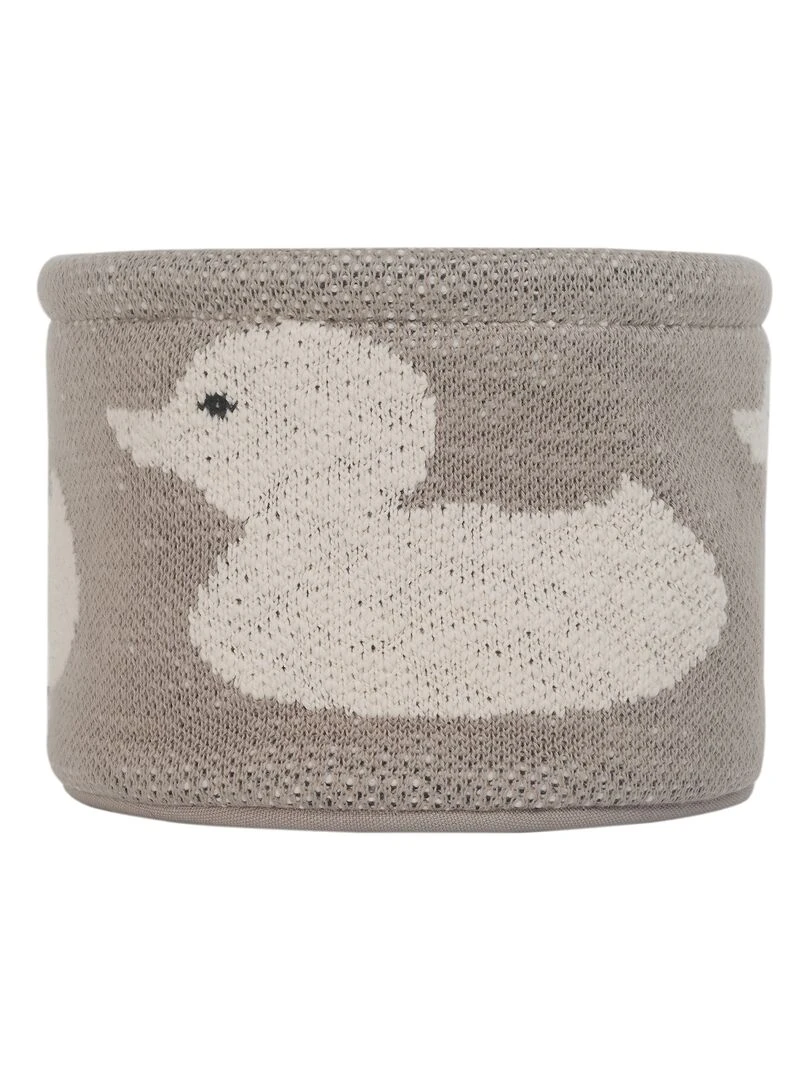Petit panier de rangement en coton Beige