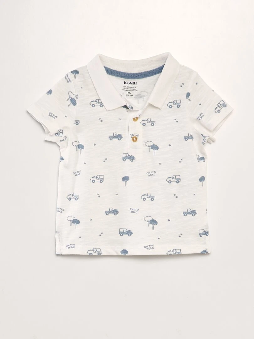 Combinaison à volants avec broderies   bleu