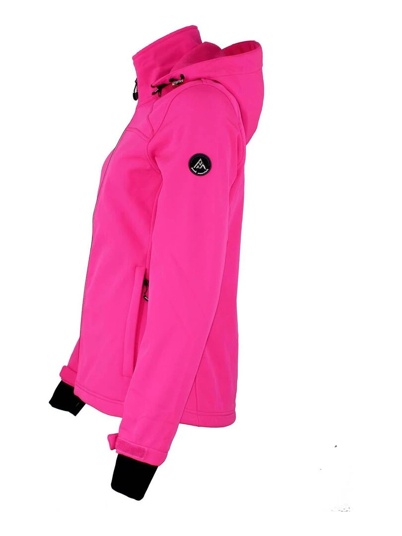Blouson softshell femme AFORI   PEAK MOUNTAIN   Rose fushia