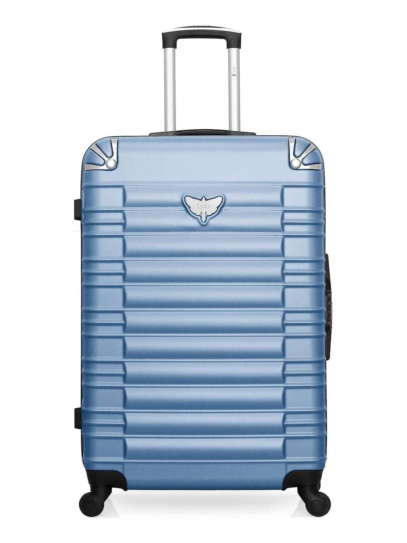 LPB LUGGAGE VALISE GRAND FORMAT ABS GIULIA 4 ROUES 75 CM Bleu