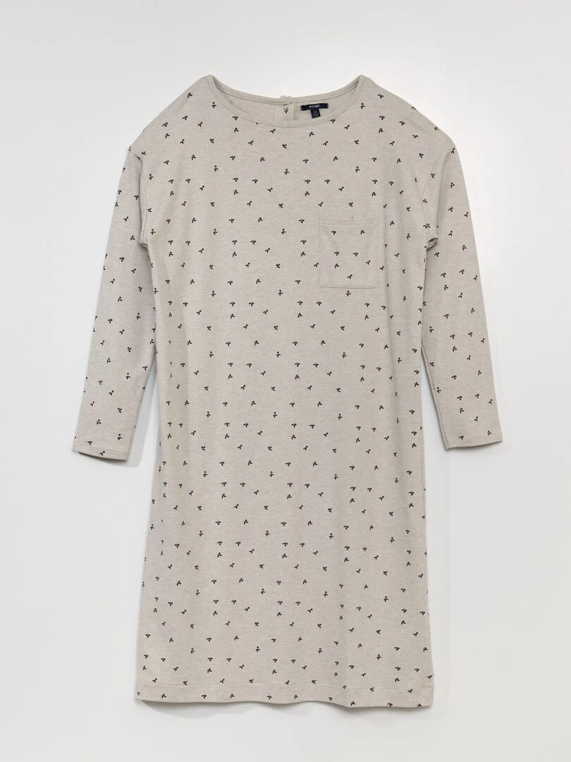 Chemise de nuit en jersey So Easy Beige