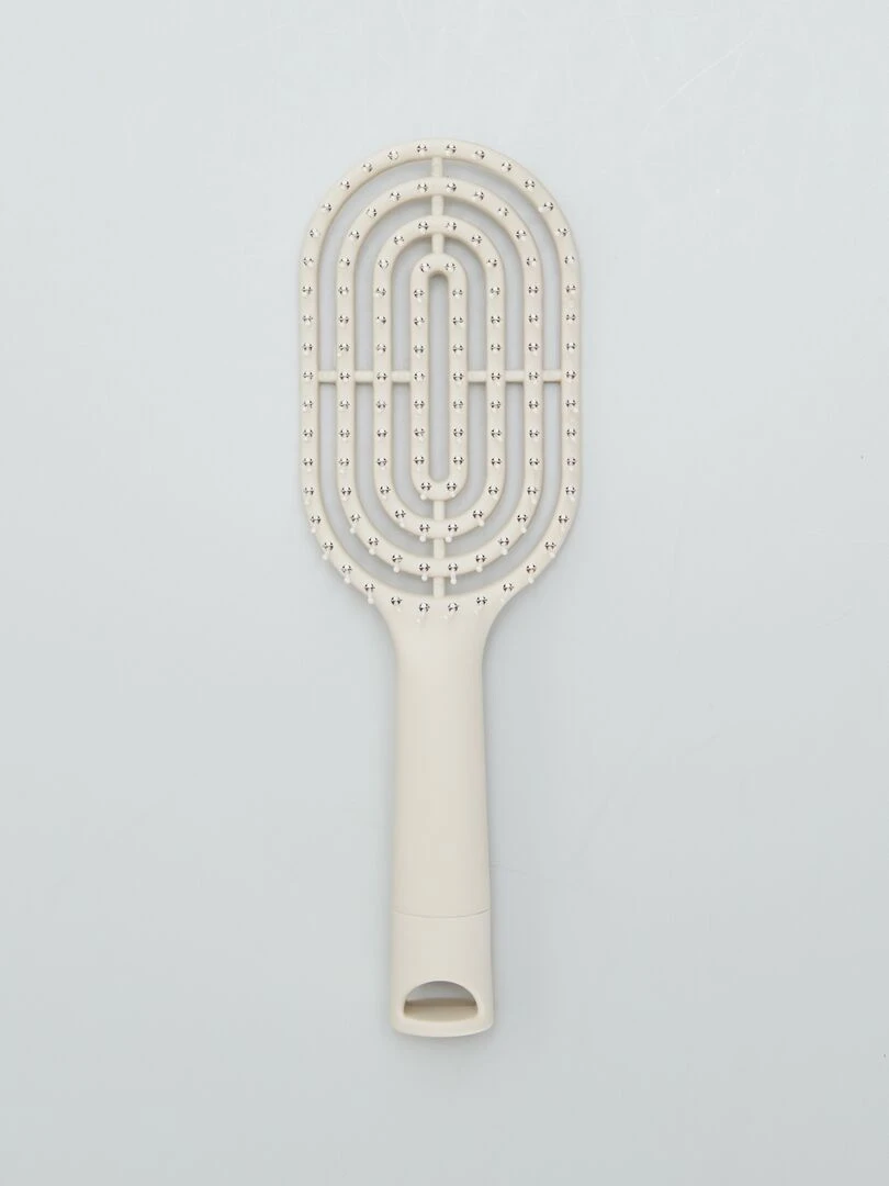 Brosse à cheveux beige