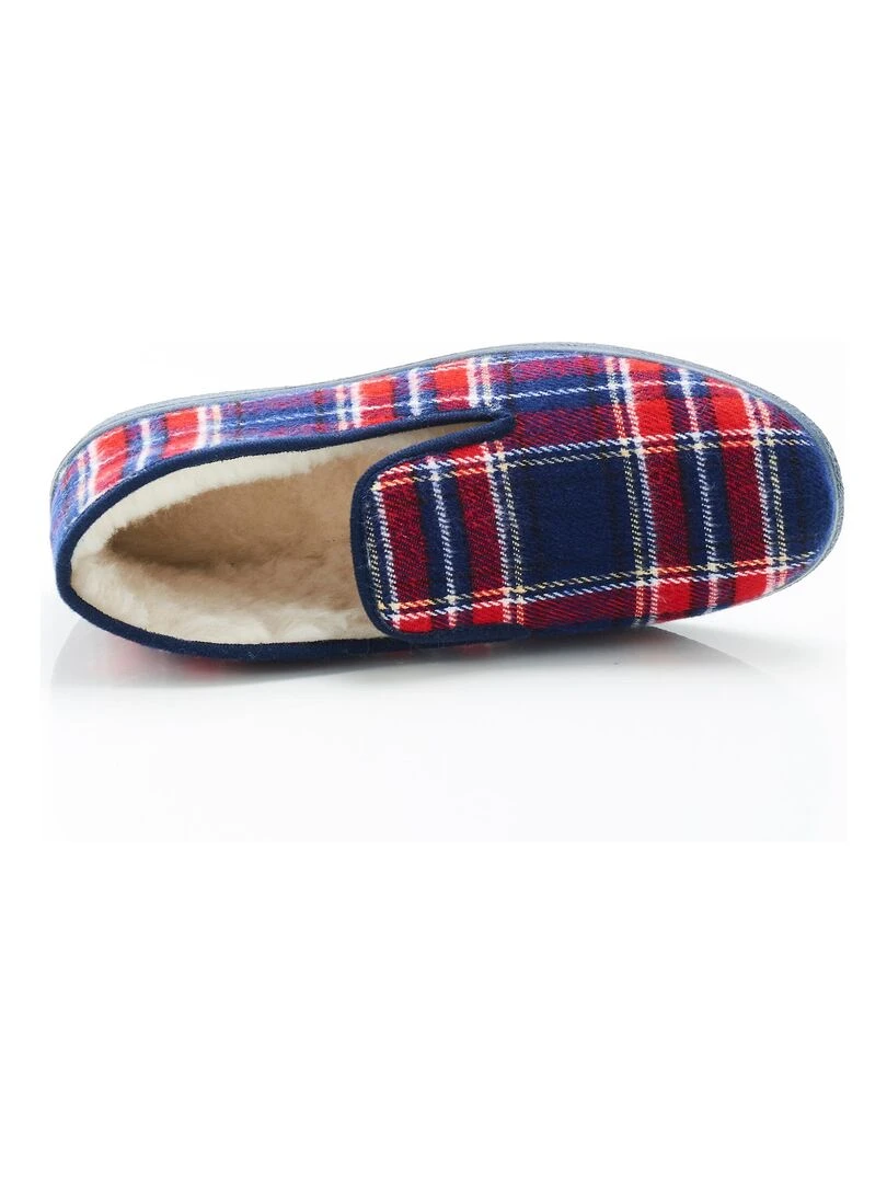 Charentaises carreaux ou unies Thermolactyl   Damart   Bleu