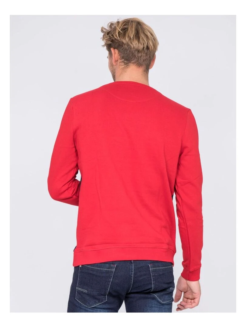 Sweat col rond WINSTON Rouge