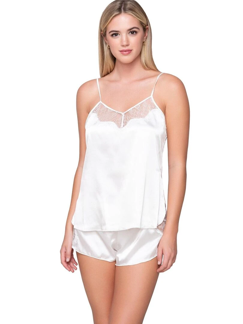 Short Bas pyjama Prestige Satin   Ecru