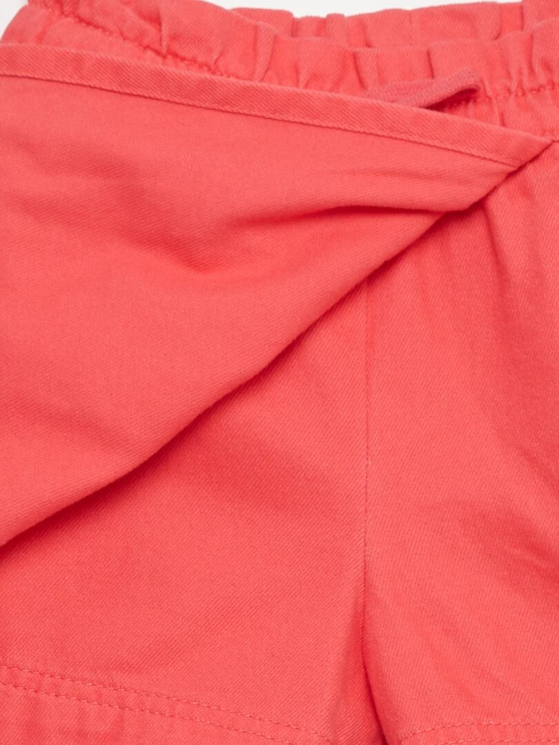 Short en jean   Rouge