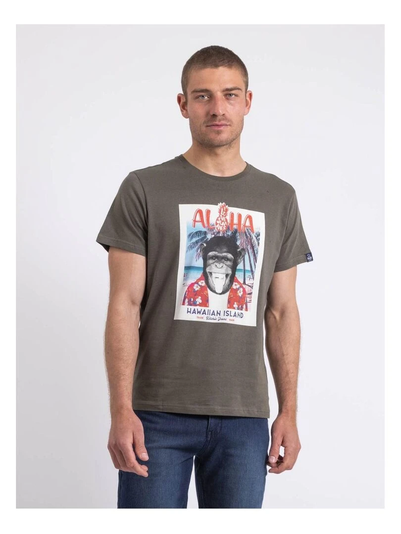 T shirt col rond NIPAGOLO Kaki