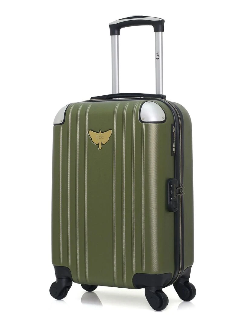 LPB LUGGAGE VALISE CABINE ABS AMELIE E 4 ROUES 50 CM Vert kaki
