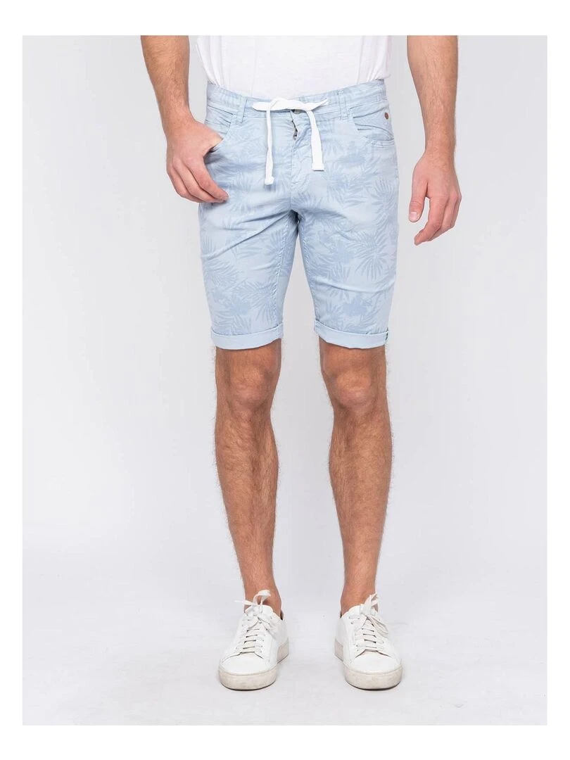 Bermuda chino motifs BANLON Bleu ciel