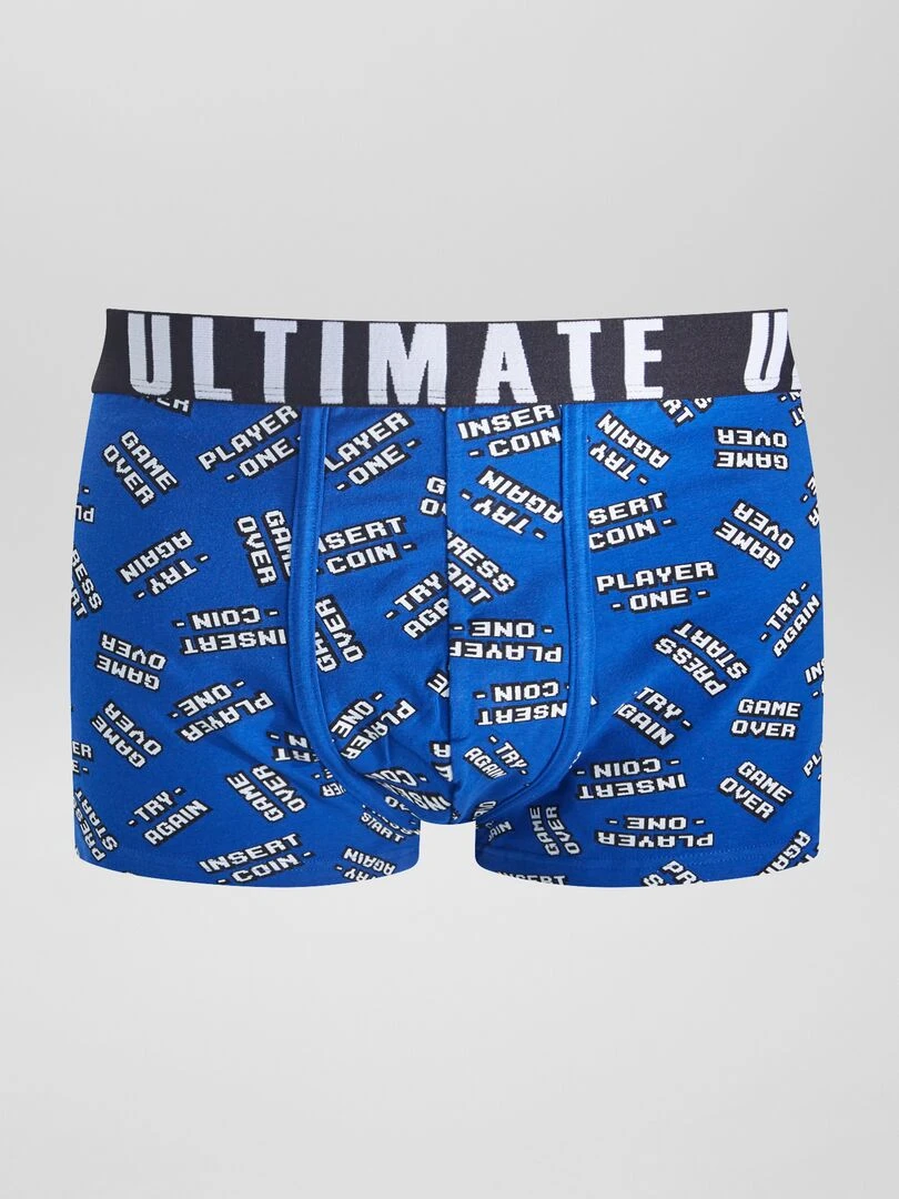 Lot de 3 boxers fantaisie   Vert/bleu