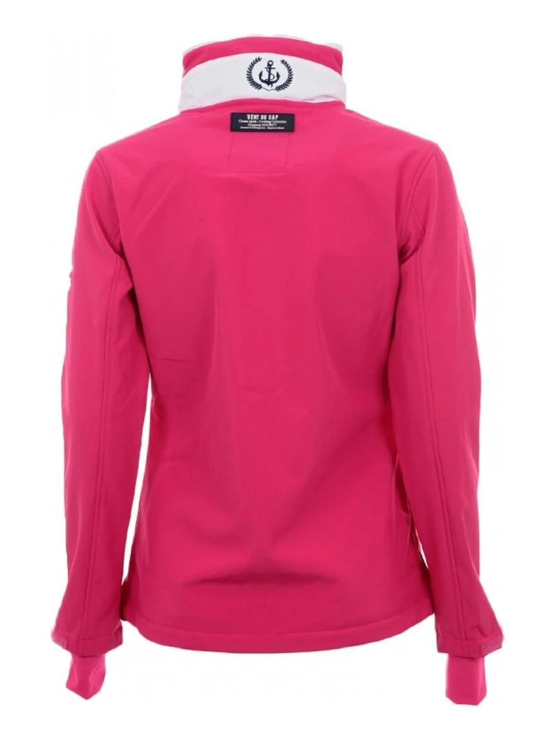 Blouson softshell fille GADJI   VENT DU CAP   Rose