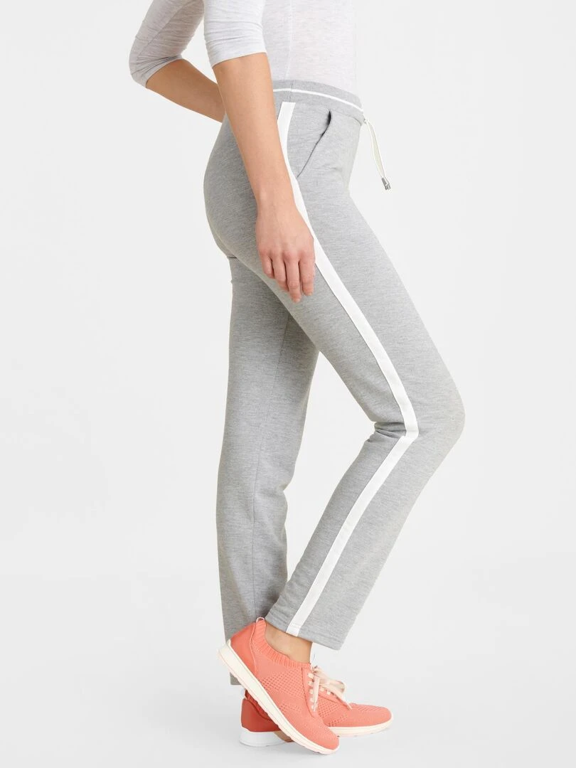Pantalon de détente intérieur bouclette   Happy D. by Damart   Gris chiné