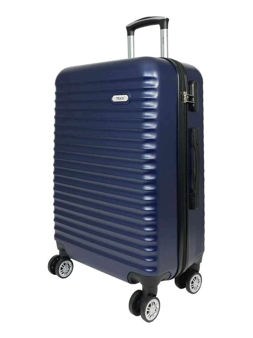Lot 3 Valises Rigides plus 1 Vanity ABS Bleu