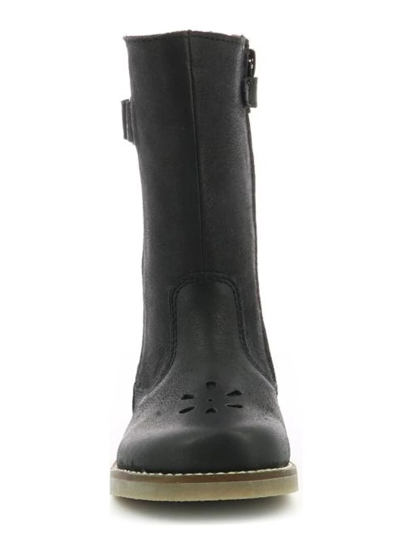 Bottes Cuir Sidelia   Noir