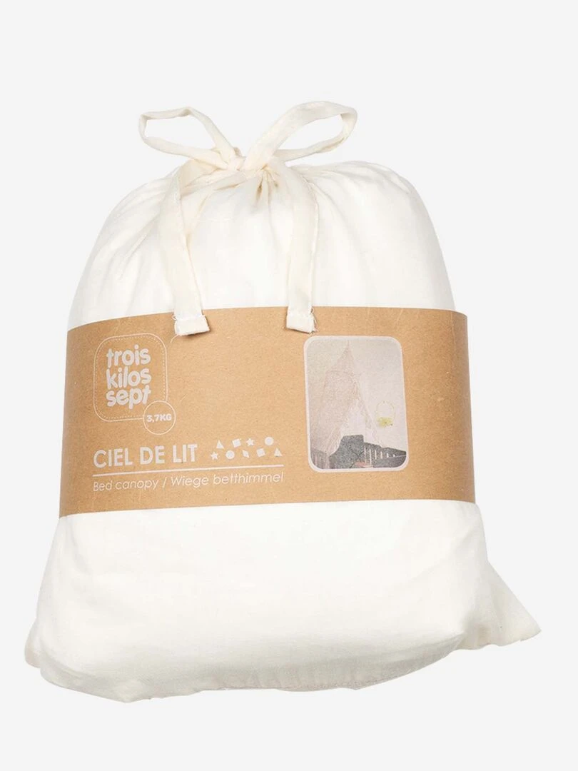 Ciel de lit bébé Kinousses   Beige