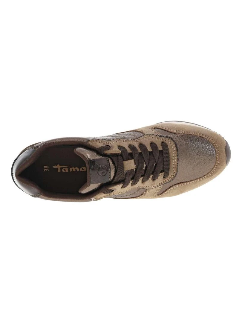 TAMARIS   Baskets talon plat   Taupe