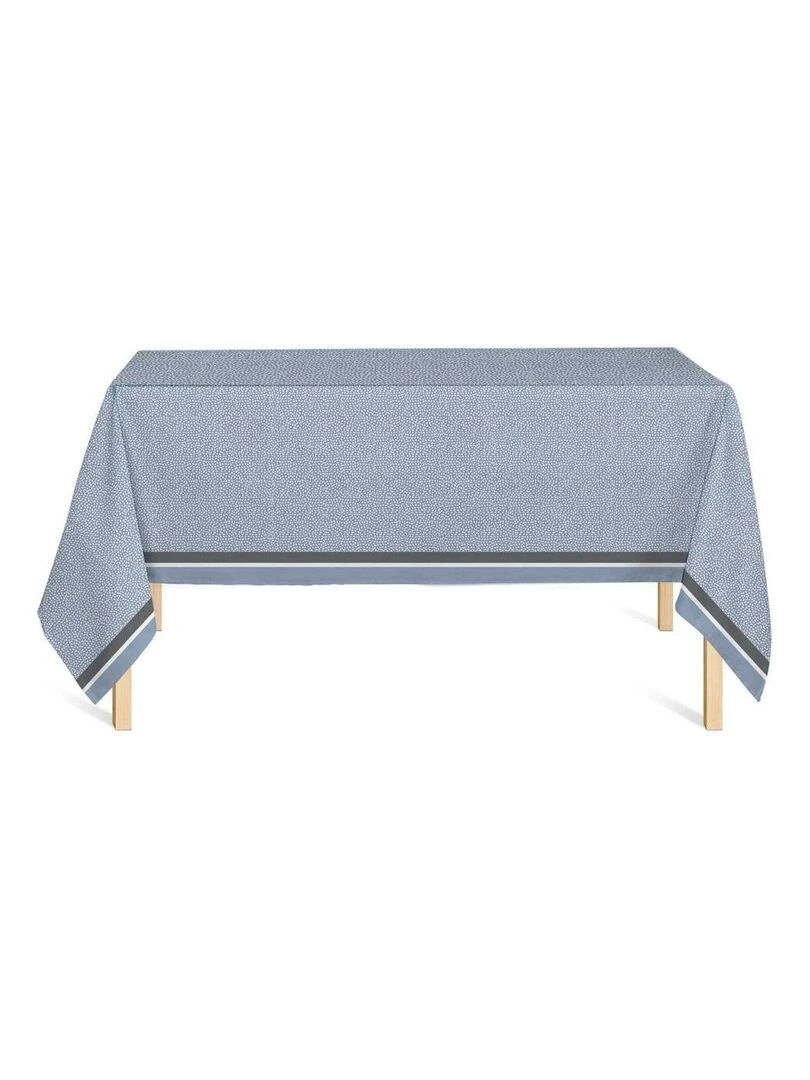 Nappe Polyester à motifs Kekele Bleu