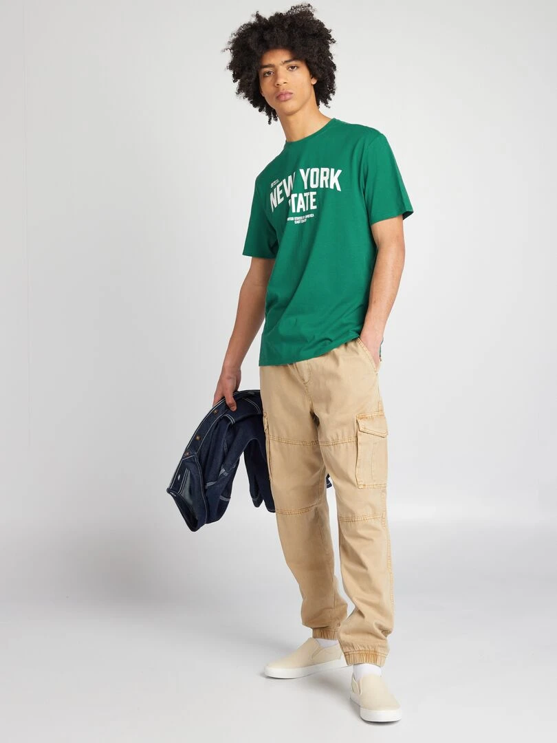 Pantalon avec poches sur les côtés Sable
