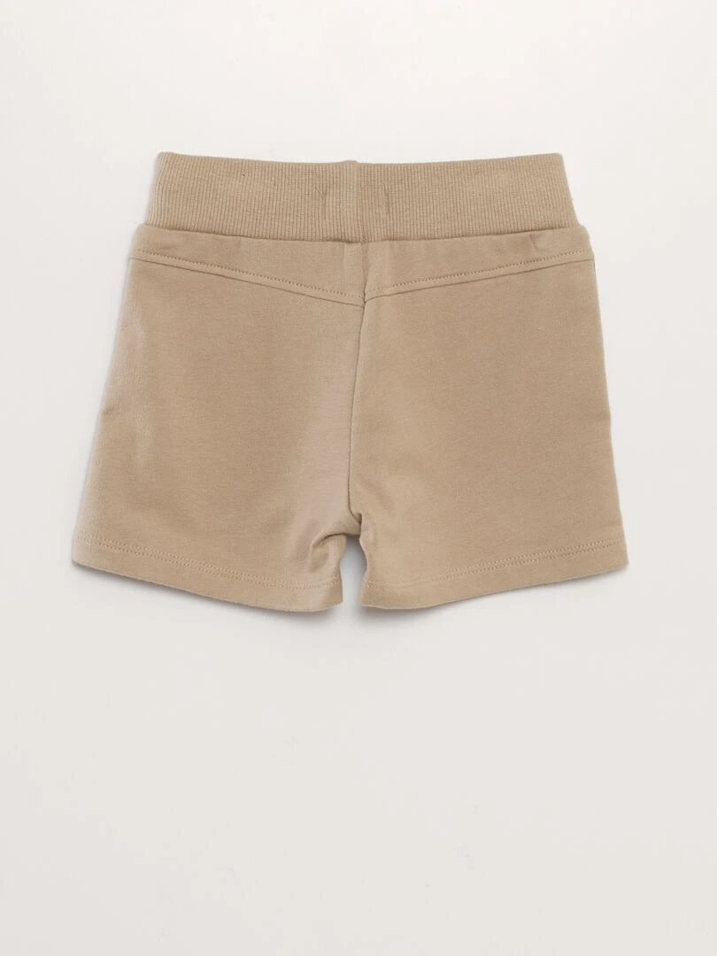 Ensemble t shirt et short   2 pièces   Beige