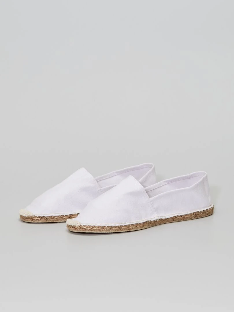 Espadrilles en toile   blanc