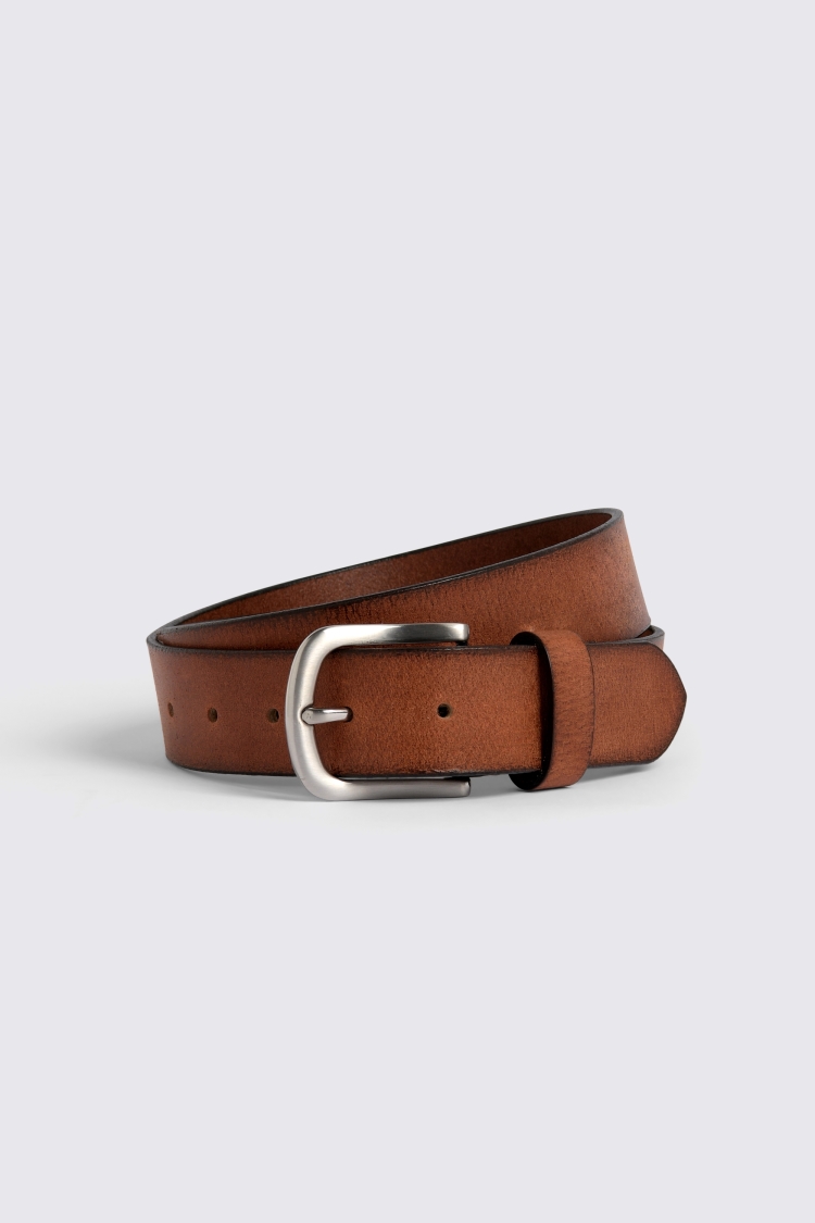 Casual Tan Leather Belt Buy Online at Moss