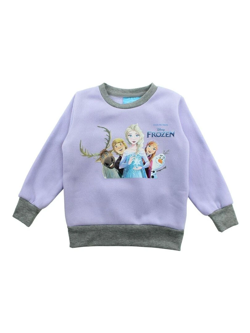 Disney Ensemble Sweat pantalon fille Imprimé La Reine Des Neiges Violet