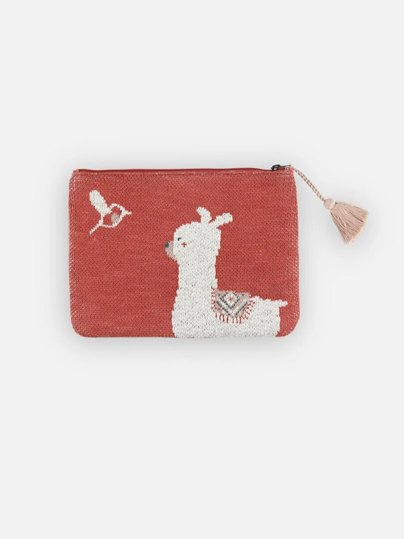 Pochette en jacquard Moris&Sacha (Coton 100% Organique) Orange