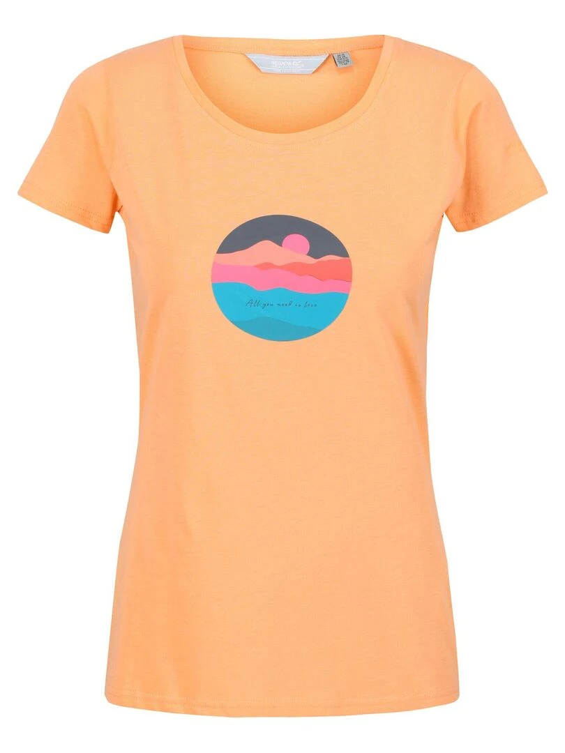 Regatta T shirt BREEZED Orange clair