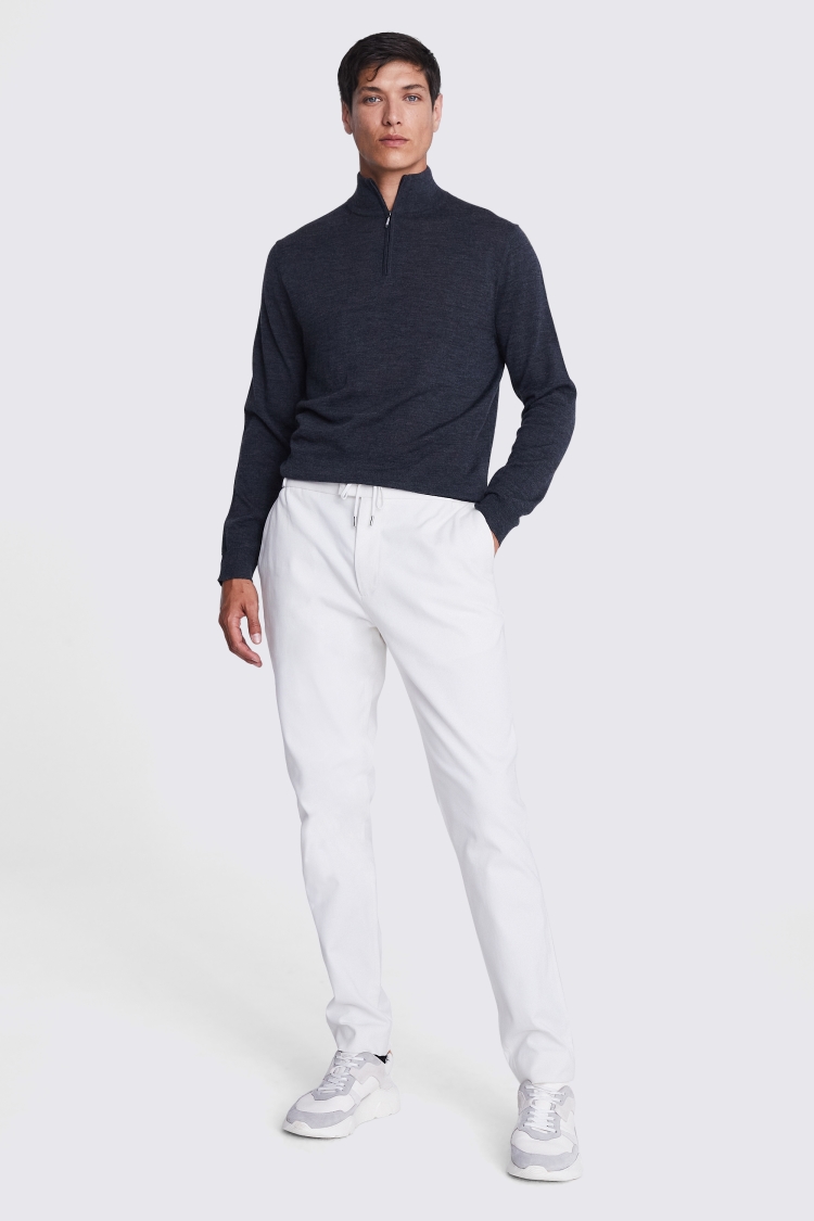Off White Drawstring Trousers Buy Online at Moss