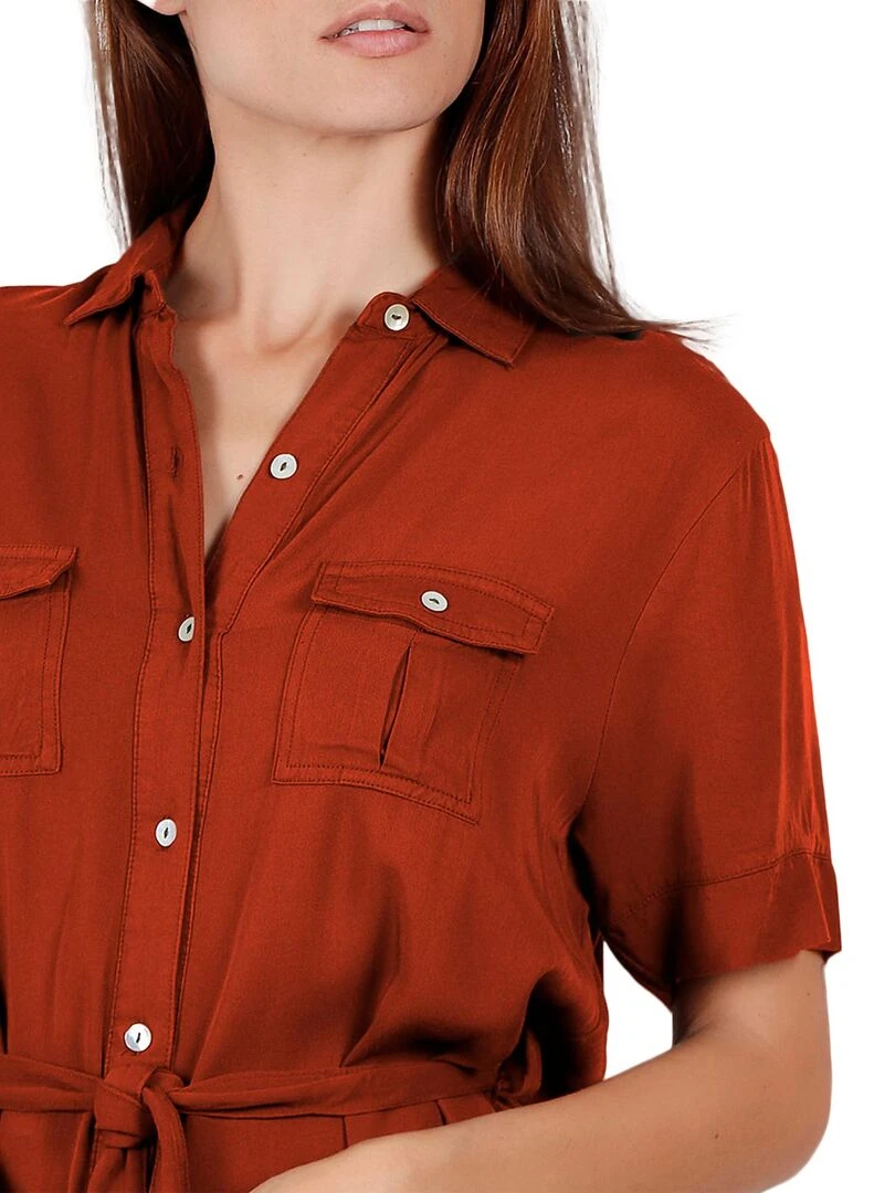 Tunique estivale chemise Dubarry   Rouge