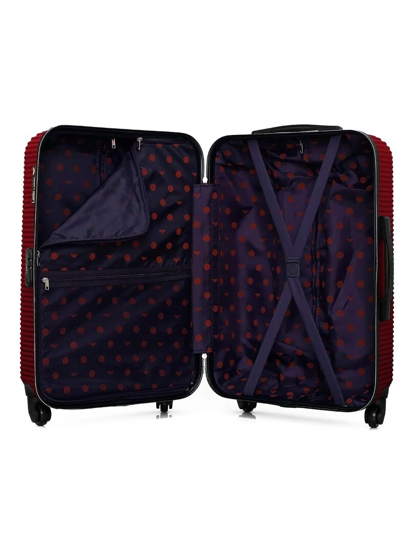 LPB LUGGAGE   VALISE WEEKEND ABS MUNICH 4 ROUES 65 CM   Rouge