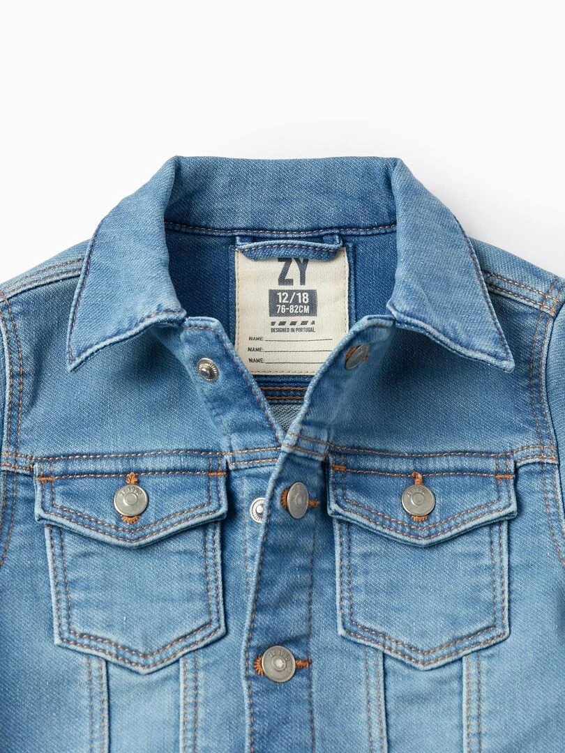 Veste en Jean pour Bébé  NATURE TAKEOVER   Bleu clair