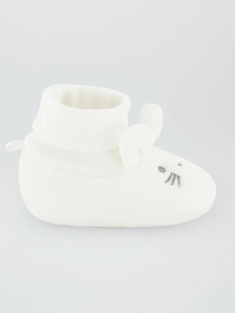 Chaussons 'Lapin' Blanc