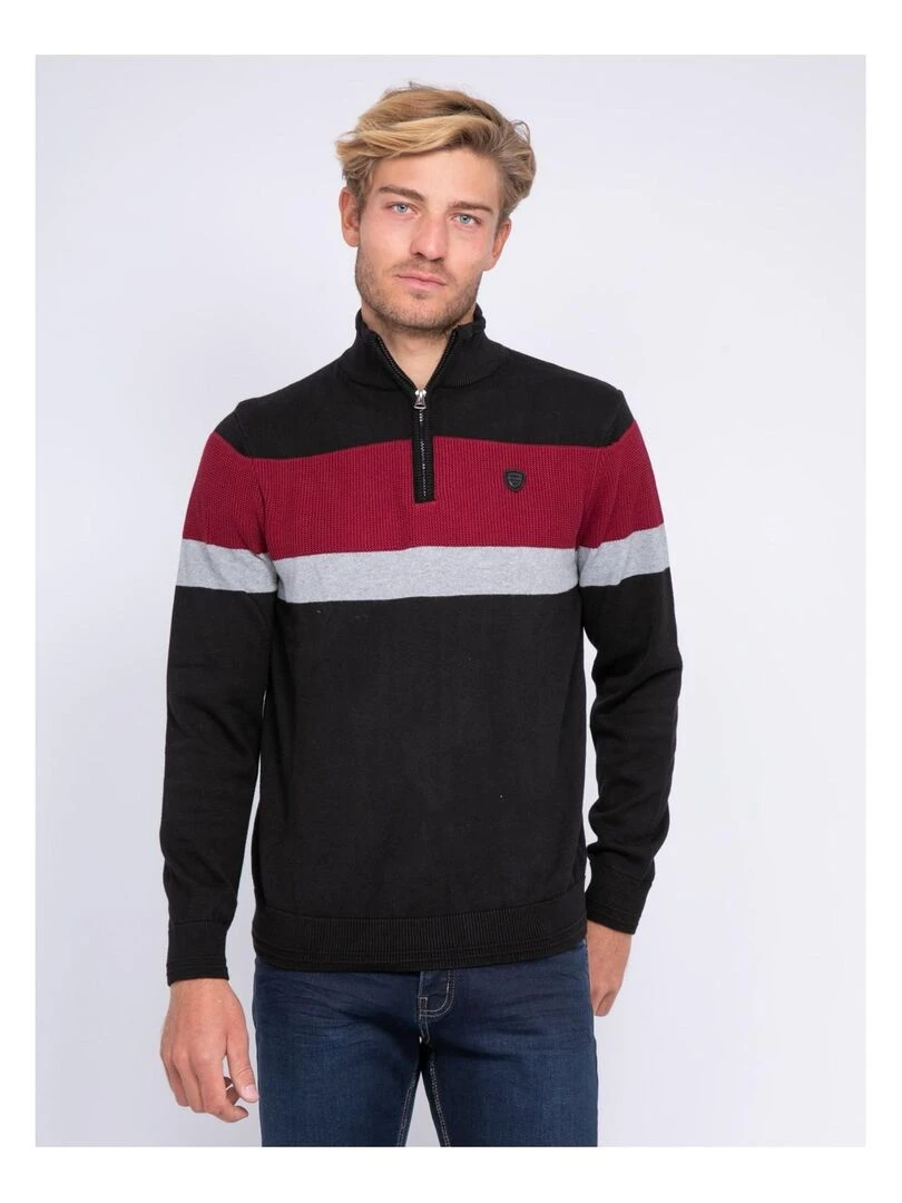 Pull col montant zippé LONYX Noir