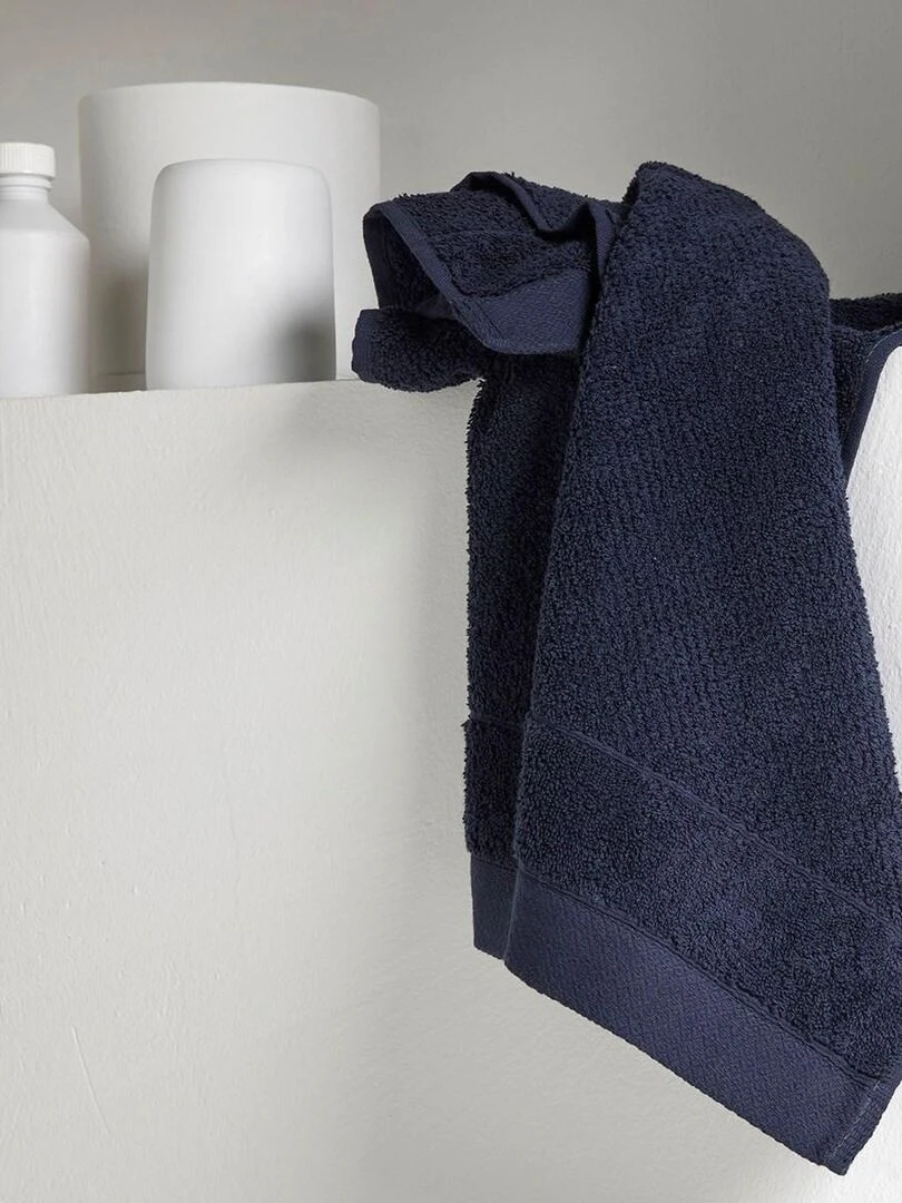 Maxi drap de bain uni 'BIO ORGANIC' 'TODAY' Bleu marine