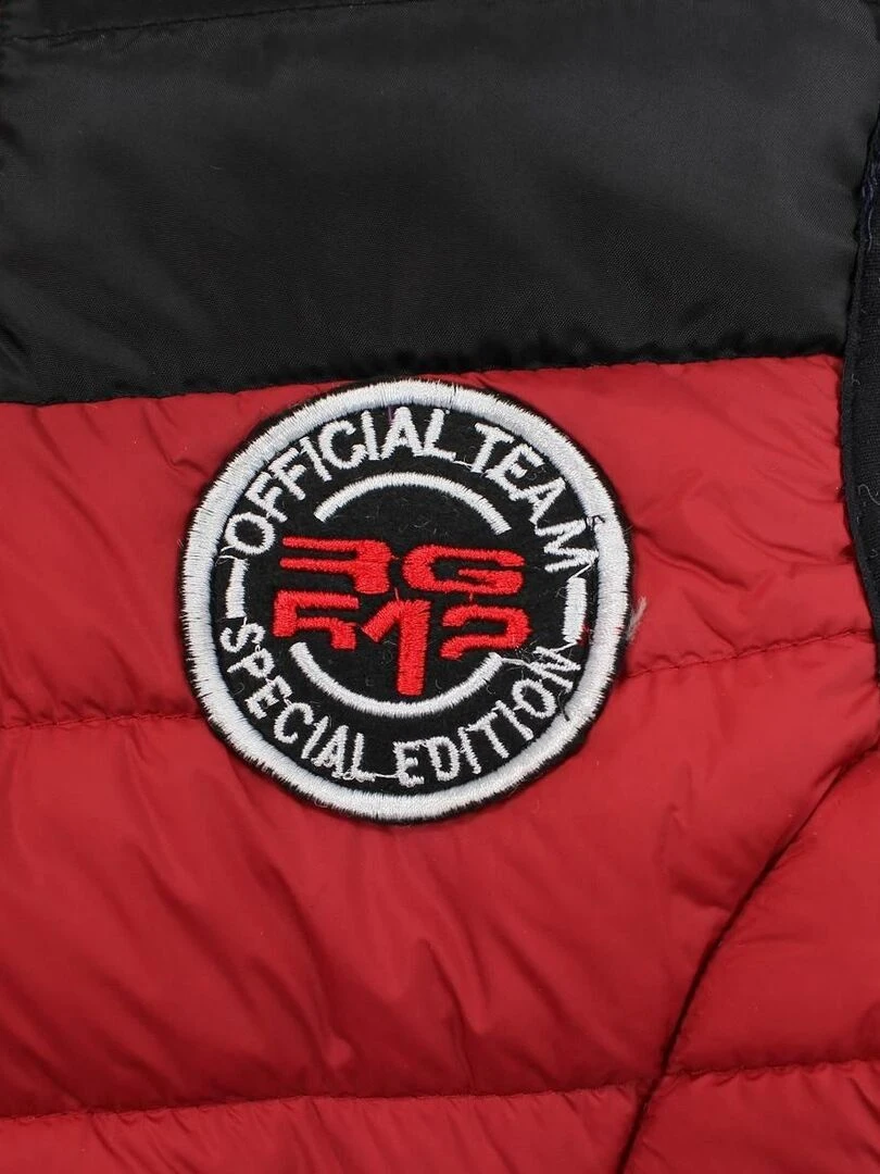 RG512 Parka garçon imprimé logo Bordeaux