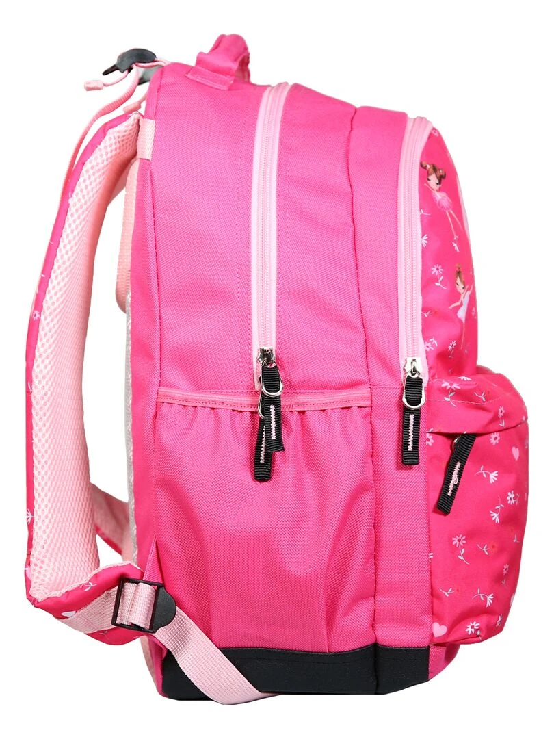 BAGTROTTER Sac à dos 2 compartiments Phileas Rose Danseuses   Rose