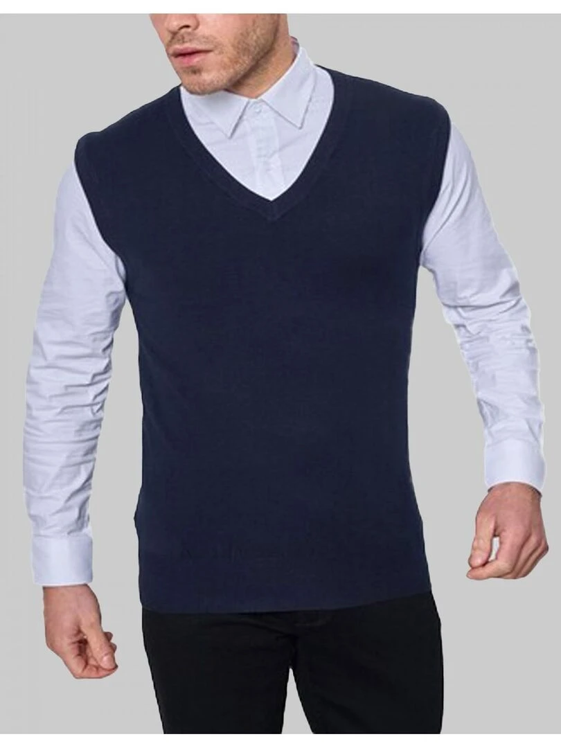 Pull debardeur Kebello Bleu marine