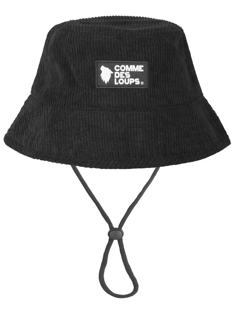 Bob uni en coton Velours Comme Des Loups Noir