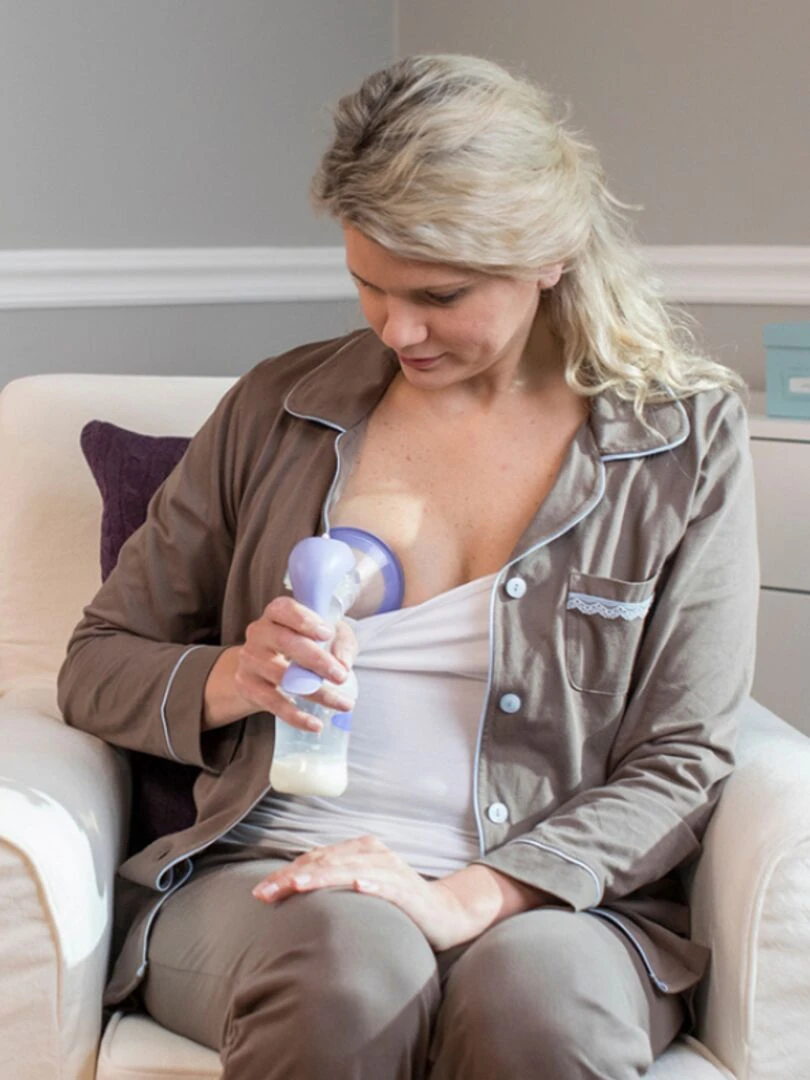 Tire lait manuel   Violet