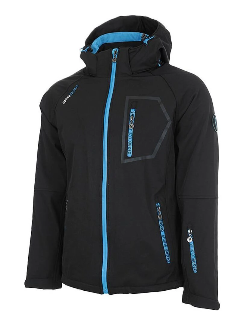 Blouson softshell homme CIMALON DEGRE CELSIUS Noir Bleu