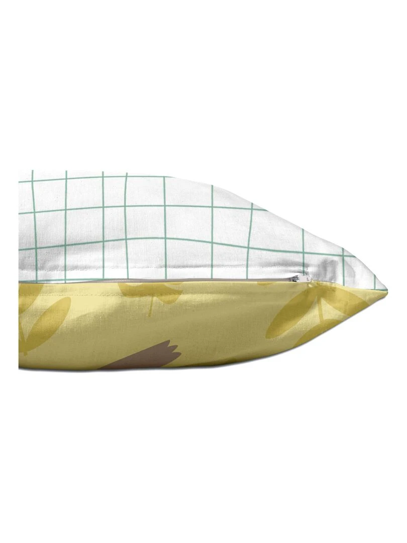 Housse de coussin Happy sloth "Happyfriday"   Blanc