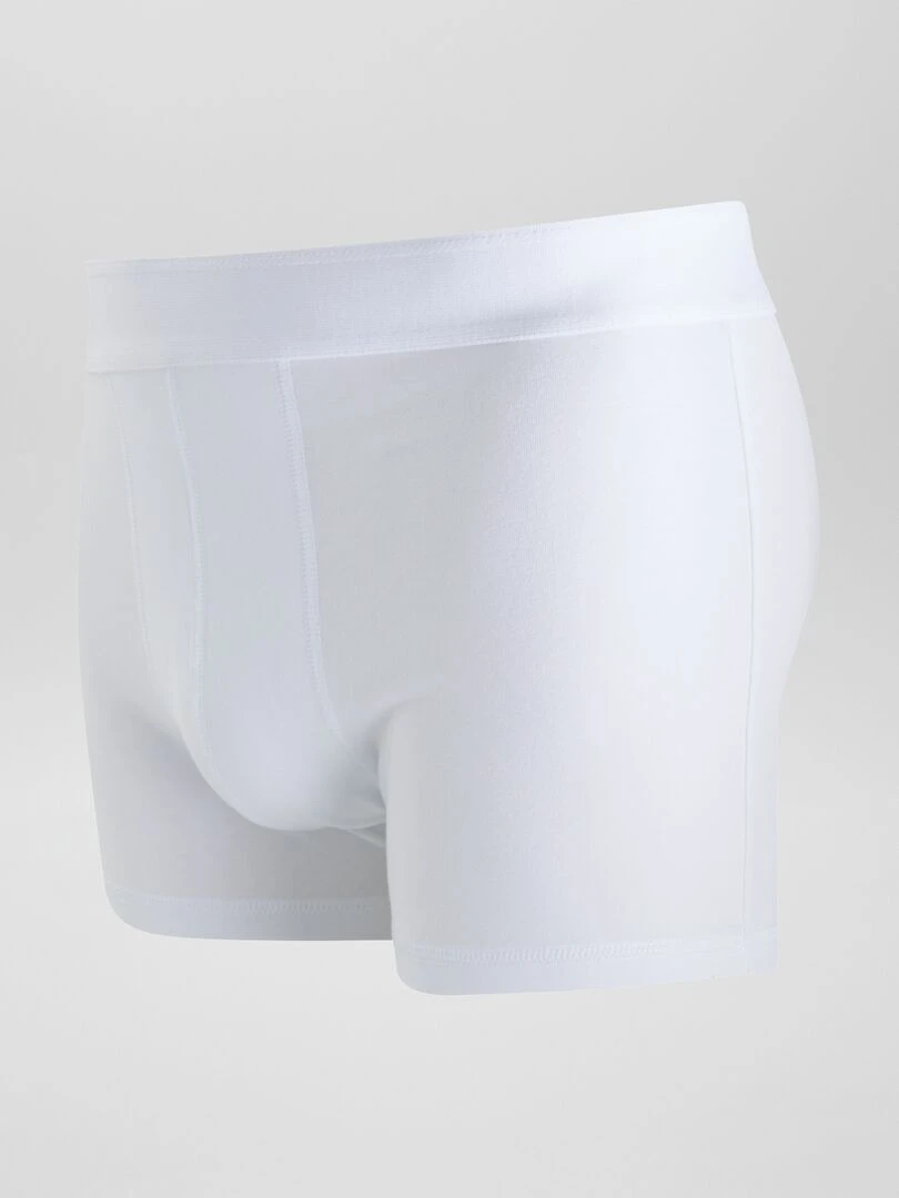 Lot de 3 boxers unis   Blanc