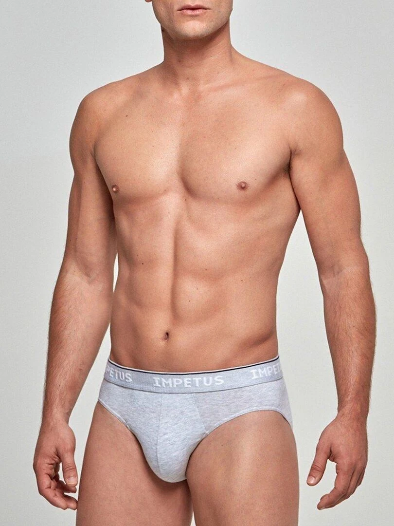 Slip bio organique Oeko Tex tout confort Cotton Organic Gris