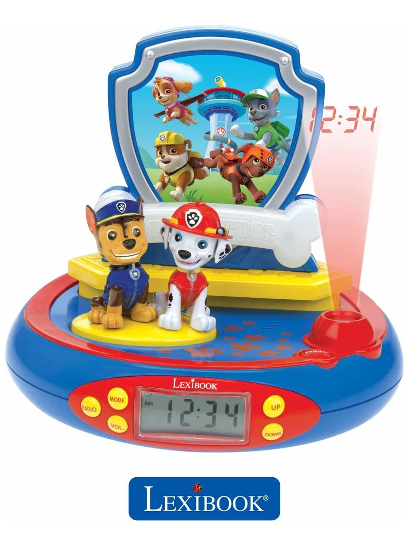 Réveil Projecteur Pat Patrouille Avec Chase En 3d Et Des Sons De Super héros   N/A