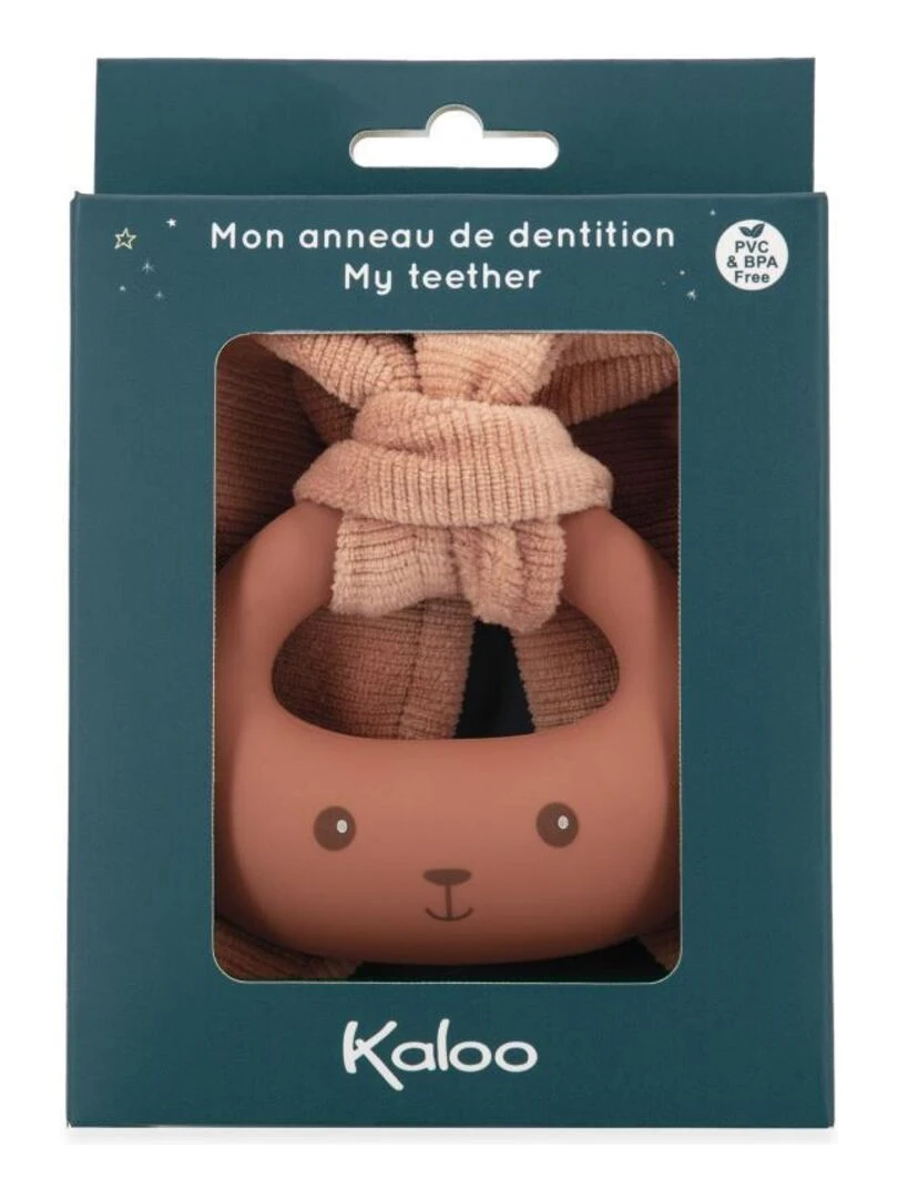 Anneau de dentition lapinou terracotta Marron